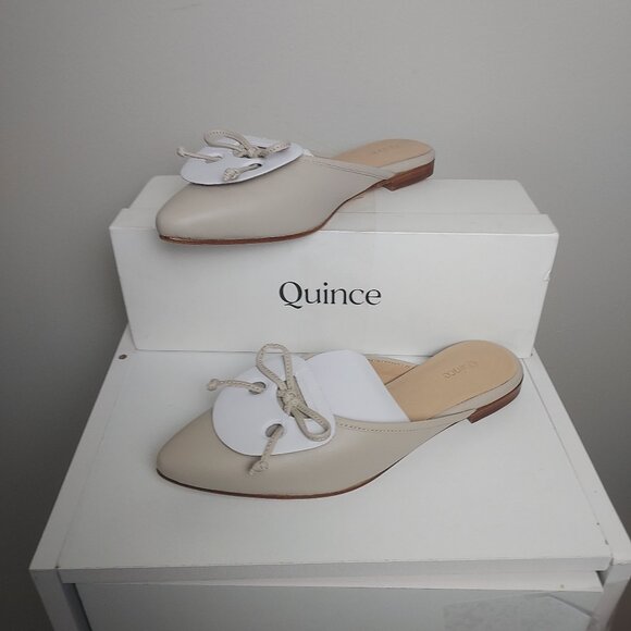 Quince Shoes - Quince Italian leather pointed Mule.